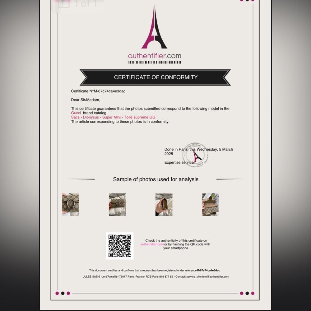Gucci Beige and Brown Monogram Bag - Picture 6 of 10